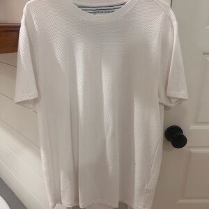 Denim & Flower Off-White Textured Short Sleeve Tee NWOT